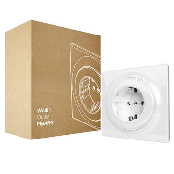 FIBARO Walli Outlet Type F Slim Stopcontact, Verzenden, Nieuw