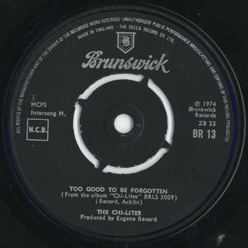The Chi-Lites - Too Good To Be Forgotten, Ophalen of Verzenden, Gebruikt