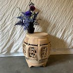 Ronde bijzettafel - Teakhout - vierkant - TTM Wonen, 45 tot 60 cm, Minder dan 55 cm, Verzenden, Rond