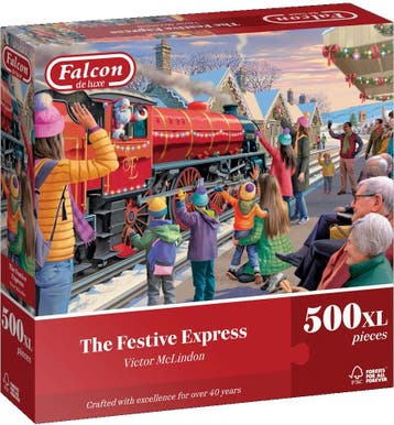 Falcon - Santa at the Station Puzzel (500XL stukjes) |, Verzenden, Nieuw
