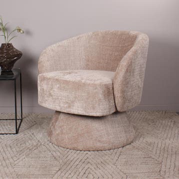 DS4U Kenny gestoffeerde fauteuil - beige, Huis en Inrichting, Ophalen of Verzenden, Nieuw
