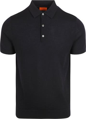 Suitable Polo Rishi Merinowol Navy maat M Heren, Nieuw, Suitable, Verzenden, Maat 48/50 (M)