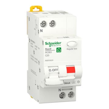 Schneider aardlekautomaat / 1-polig + nul, 30mA, C20A /, Ophalen of Verzenden, Nieuw, Groepenkast