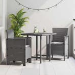 vidaXL Tuinstoel 2 pcs Lichtgrijs 53 x 49 x 85 cm, Verzenden, Nieuw