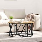 vidaXL Salontafel Artisan Eiken 80 x 80 x 42 cm, Verzenden, Rond, Nieuw, 50 tot 100 cm