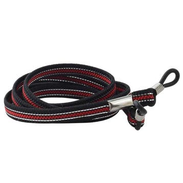 Fako Bijoux - Brillenkoord - Elastisch - 70cm - Rood/Zwart, Verzenden, Nieuw