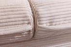 Design slaapbank APARTMENT 215cm beige corduroy 3-zits bank, Ophalen of Verzenden, Nieuw