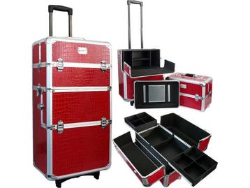 Veronica NAIL-PRODUCTS - Aluminium nagel trolley 3 in 1 -, Verzenden, Zo goed als nieuw