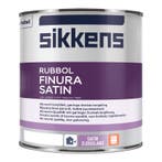 Sikkens Rubbol Finura Satin RAL 9016 | Verkeerswit 5L, Verzenden, Wit, Nieuw, Verf