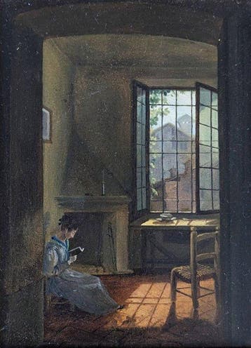 French School (XX) - La liseuse à la fenêtre