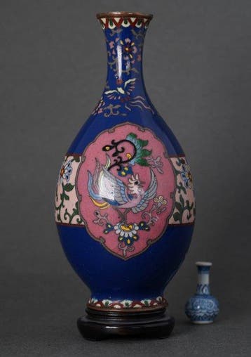 Meiji Period - Wierookvat - cloisonné emaille - Draak en