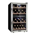Wijnklimaatkast wijnkoeler dubbel zone vrijstaand Vinamour, Witgoed en Apparatuur, Koelkasten en IJskasten, Minder dan 85 cm, 100 tot 150 liter
