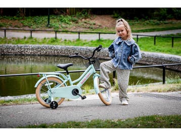 Dutch Flavor Kinderfiets 16 Inch Mint Groen