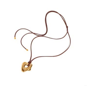 Stoere ketting van roestvrij staal met een fantasie GOUDEN, Nieuw