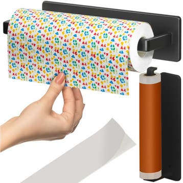 Ruhhy Keukenrolhouder met plakstrip – zonder boren te mon., Ophalen of Verzenden, Nieuw