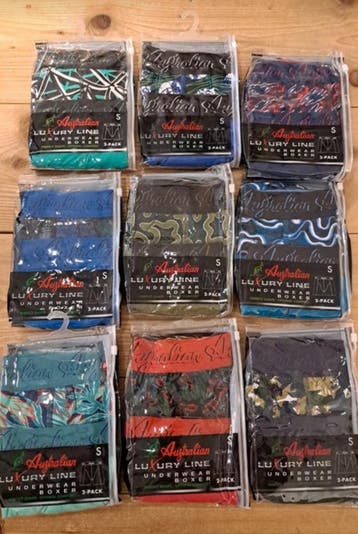 Australian boxershorts - luxury line - 10x 2pack - Maat S, Verzenden, Meerkleurig, Australian, Boxer
