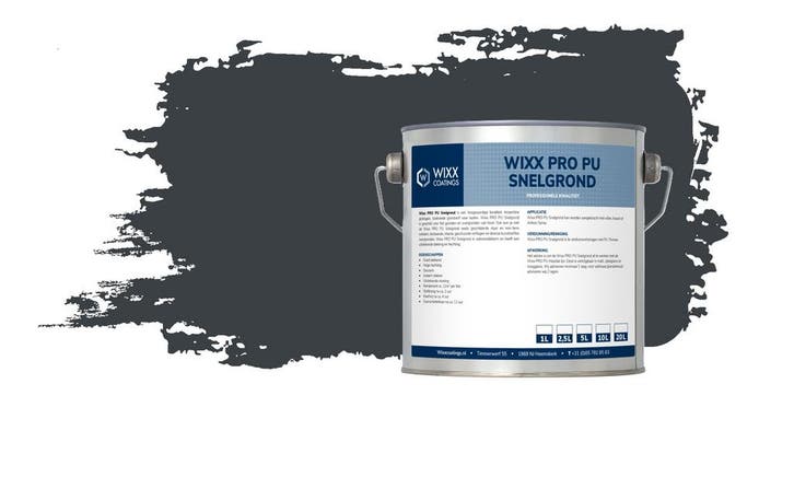 Wixx PRO PU Snelgrond RAL 7016 | Antracietgrijs 2.5L, Doe-het-zelf en Verbouw, Verf, Beits en Lak, Verf, Grijs, Nieuw, Minder dan 5 liter