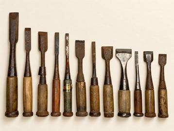 Vintage Japanese Woodworking Chisels – Set of 12 –