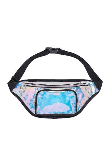 KIMU® Grote Heuptas Holografisch Transparant Iridescent Gekl, Ophalen of Verzenden, Nieuw, Overige typen