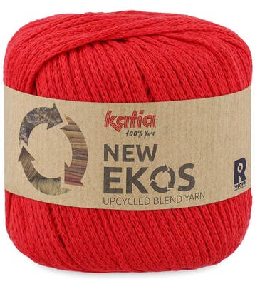 Katia New Ekos - 114 rood - Gerecycled Polyester/Katoen Ga, Ophalen of Verzenden, Nieuw
