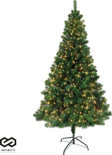 2dekans | Infinity Goods Kunstkerstboom Met LED Verlichting, Ophalen of Verzenden, Zo goed als nieuw