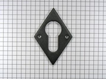 Sleutelplaat voor cylinderslot, ijzer zwart, Verzenden, Nieuw