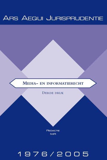 Jurisprudentie Media- & informatierecht 1976-2005 / Ars, Boeken, Verzenden, Zo goed als nieuw