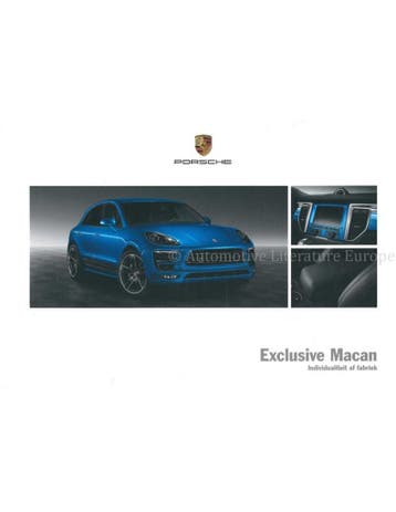 2015 PORSCHE MACAN EXCLUSIVE HARDCOVER BROCHURE NEDERLANDS, Boeken, Nieuw, Porsche, Author