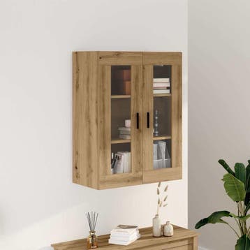 Wandkast Artisan Eiken 70cm | Retourdeal 41% Korting, Huis en Inrichting, Ophalen of Verzenden, Zo goed als nieuw, Minder dan 150 cm