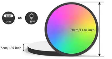 Smart LED Plafondlamp 24W RGB Dimbaar met App en Voice, Verzenden, Nieuw