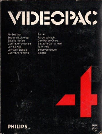 Philips Videopac 4 Air-Sea War/Battle (In doos), Verzenden, Zo goed als nieuw
