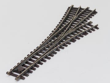 THIEL 3100 Doppel-Weiche 15° Messing, gebruikt, met Schro.., Ophalen of Verzenden, Gebruikt, Rails, Analoog