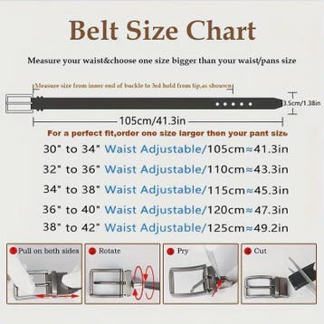 Heren Riem Echt Leer Omkeerbaar - Zwart & Bruin, Kleding | Heren, Riemen en Ceinturen, Verzenden, Nieuw