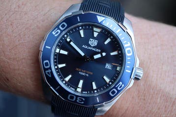 Horloge Tag Heuer Aquaracer 10/2022 Full set, goede conditie, Sieraden, Tassen en Uiterlijk, Horloges | Heren, Staal, Polshorloge