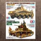 Tamiya 1:35 - Modelauto (2) - Carro Armato M13/40,, Nieuw