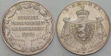 2 Kroner Norwegen Haakon Vii, 1905-1957, Verzenden