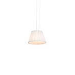 Retro hanglamp crème 25 cm - Plisse, Verzenden, Nieuw, Stof, Retro
