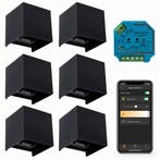 6x |SMART Cube wandlamp | Dimbaar | Zigbee | Zwart, Ophalen of Verzenden, Nieuw, Modern