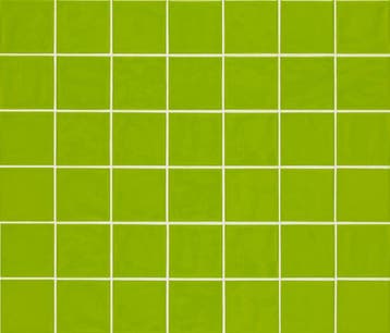 Wandtegel Handvorm Geo Twist Groen Glans 10x10 (Muurtegels), Nieuw, Minder dan 20 cm, 10 m² of meer, Wandtegels