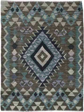 Handgeweven Designer Kelim – Afghan Design - Kelim - 114 cm, Nieuw