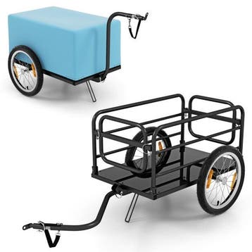 2dekans | Coast Fietskar Zwart/Blauw – Opvouwbare Bagagekar, Ophalen of Verzenden, Zo goed als nieuw, Coast