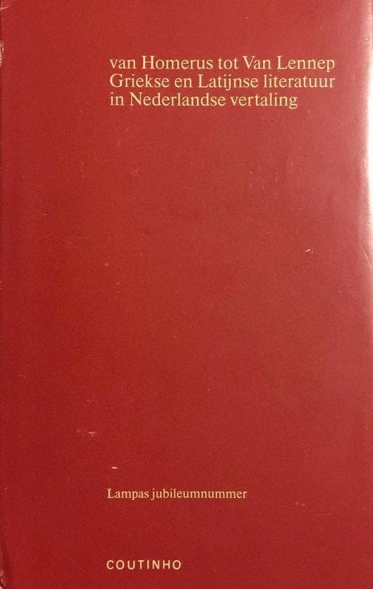 Van Homerus tot van Lennep (Griekse en Latijnse literatuur i, Boeken, Overige Boeken, Verzenden