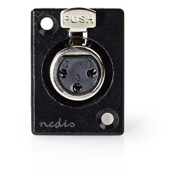 XLR connector | V | Nedis | 3-pin (Metaal), Audio, Tv en Foto, Audiokabels en Televisiekabels, Nieuw, Verzenden