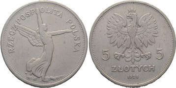 5 Zloty 1928 Polen Republik 1918-1939, Verzenden