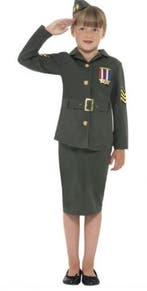 Groen soldaten uniform voor meisjes - Soldaten kleding, Ophalen of Verzenden, Nieuw
