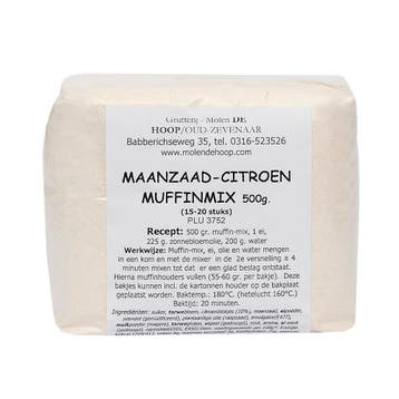 Molen de Hoop Muffin-mix Maanzaad-Citroen 500gr, Verzenden, Nieuw