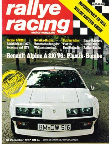 1975 RALLYE RACING MAGAZINE 12 DUITS, Nieuw, Author