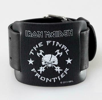 Iron Maiden The Final Frontier Leren Polsband, Ophalen of Verzenden, Nieuw, Overige typen