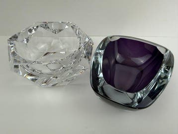 Val Saint Lambert & Strömbergshyttan – Signed crystal and