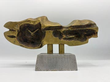 Klok - David Marshall - Brons, Aluminium - 1970-1980, Antiek en Kunst